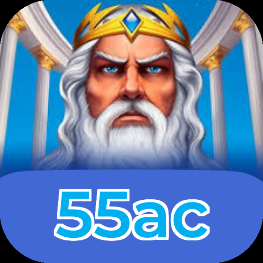 Plataforma 55ac mostrando interface moderna, jogos certificados e recursos de segurança licenciados